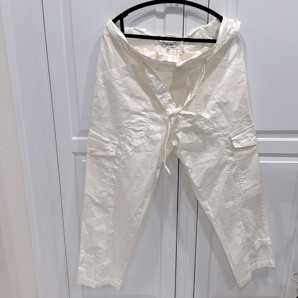 Alex Mill cargo pants with tie perfect condition!